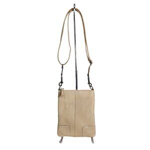 Coach Factory Women's Small Ivory 9760 Swing Pack Purse Pebbled Cross Body Bag